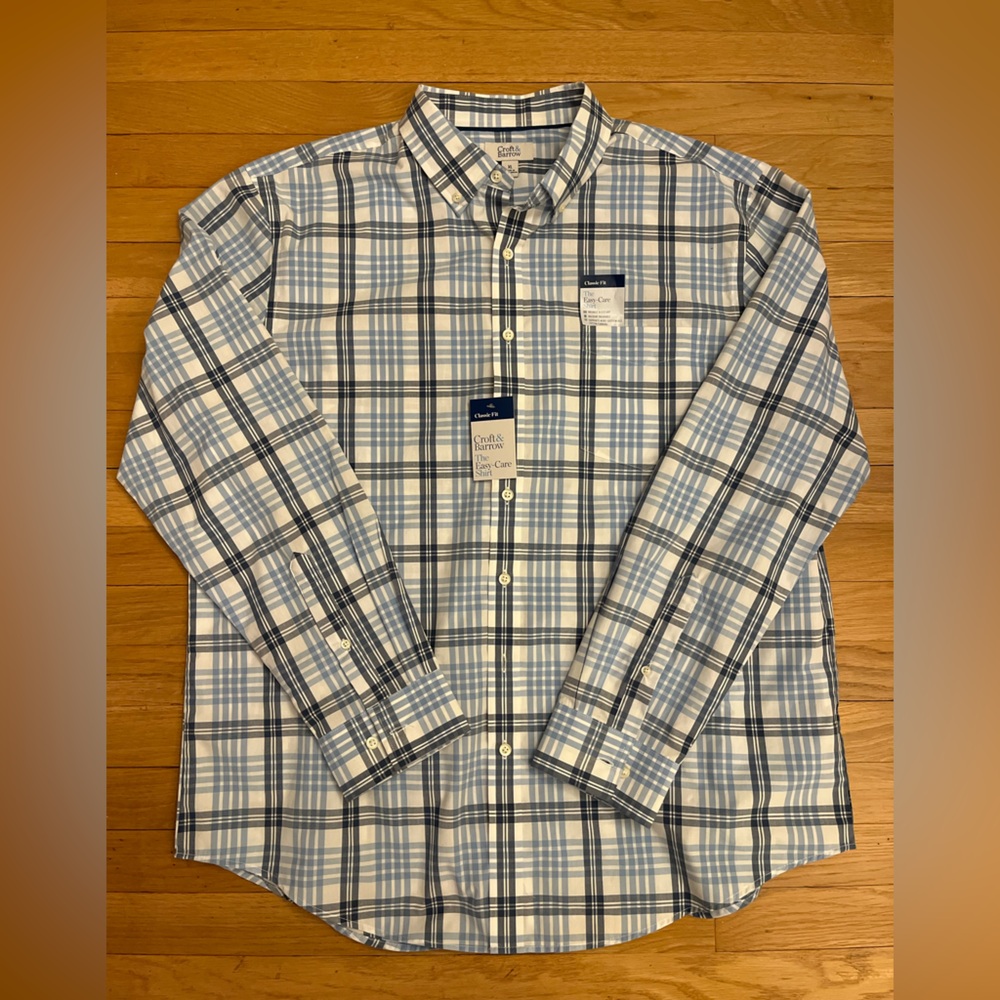 Croft & Barrow Men’s Easy Care Button Down Shirt - NWT - Size XL